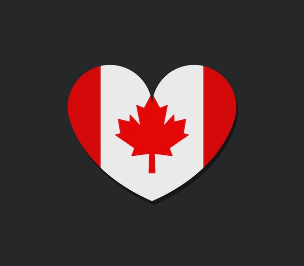 Vector canadian flag