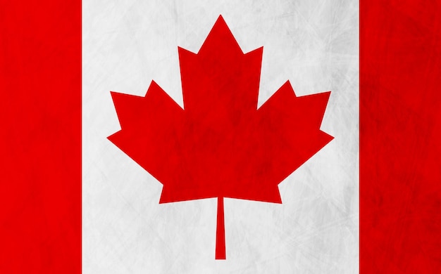 Canadian grunge flag background