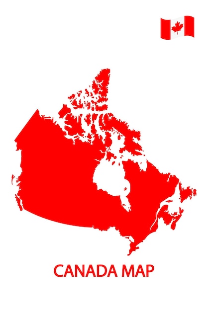 Vector canadian map