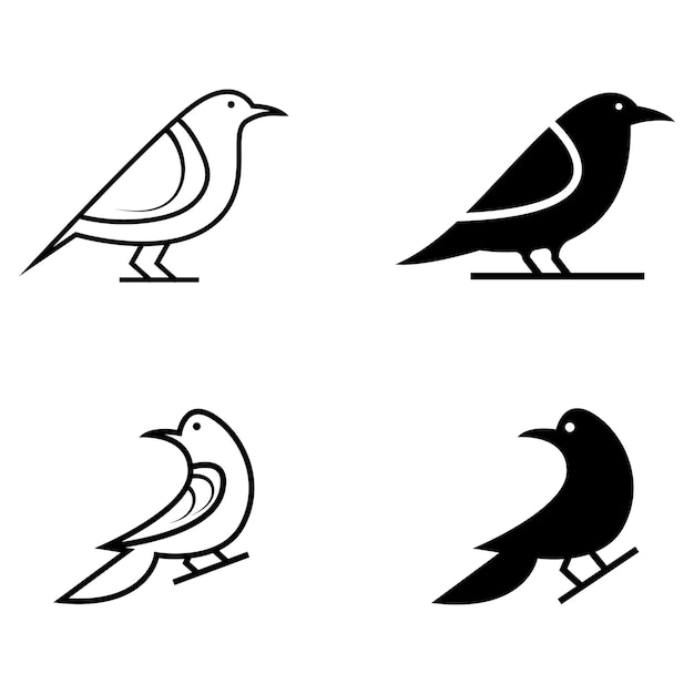 Canary Bird Simple logo design