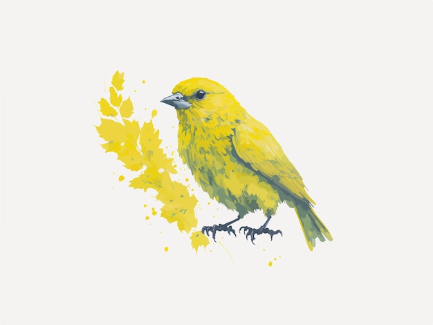 Vector canary bird vector illustration ai generated