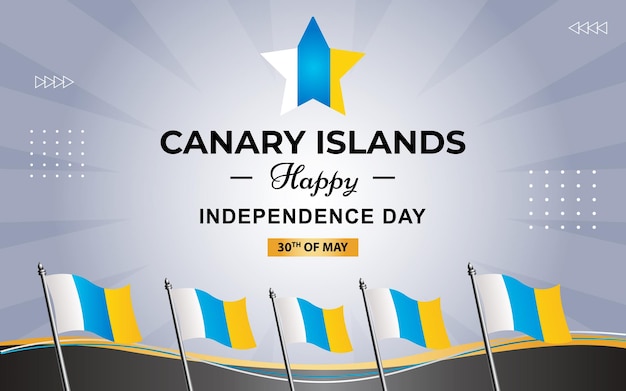 Canary islands poster for independence day