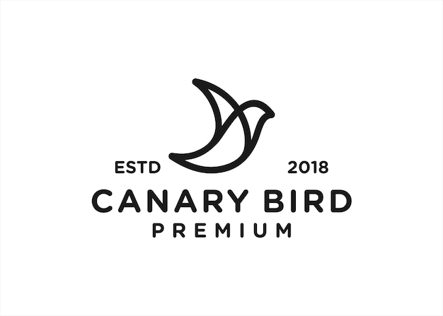 canary logo design vector illustration