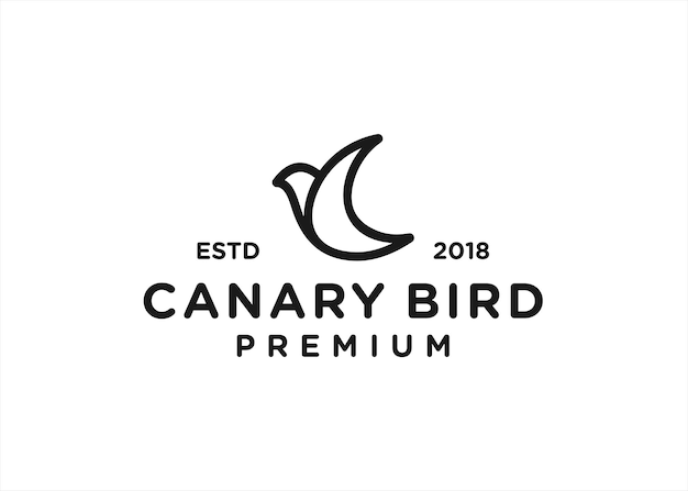 canary logo design vector illustration