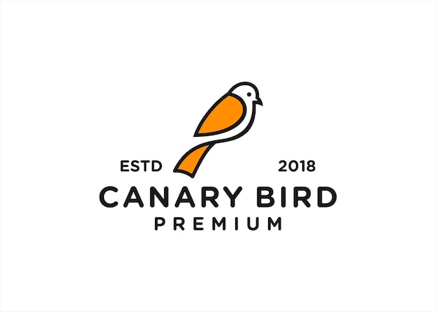 canary logo design vector illustration