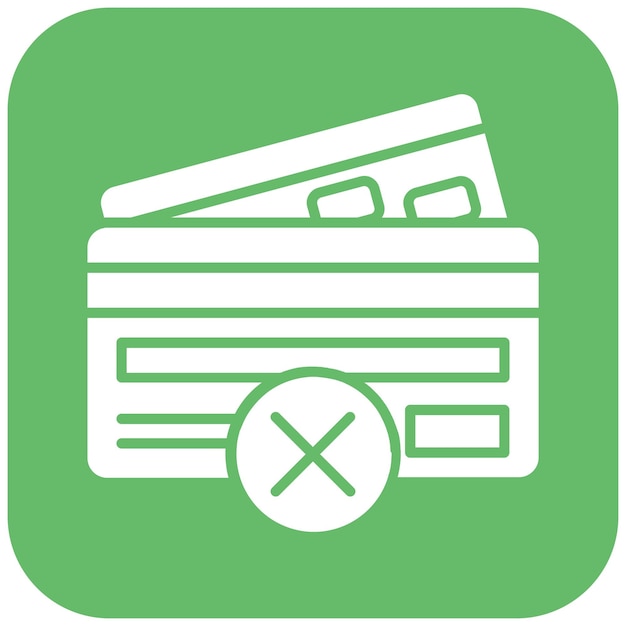 Vector cancel payment icon vector image can be used for online money services