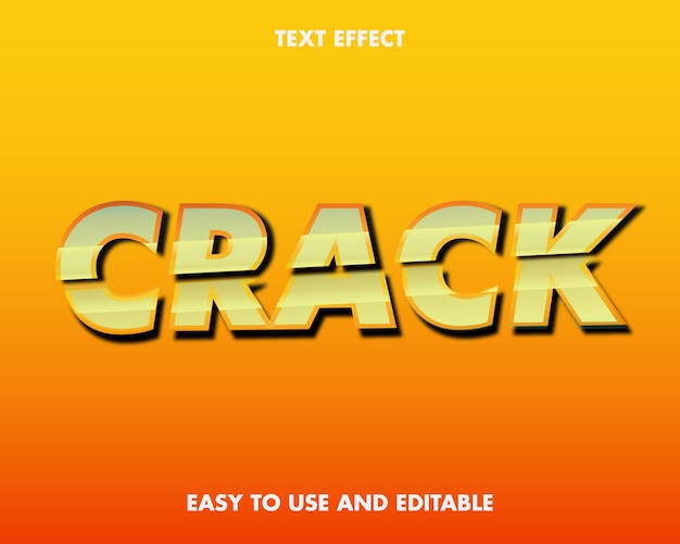 Cancel Text Effect. Editable Font Style.