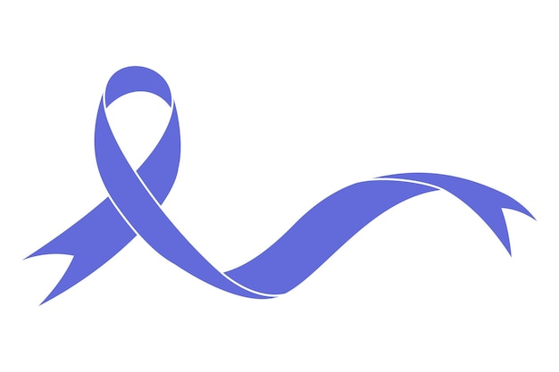 Vector cancer awareness ribbon illustration