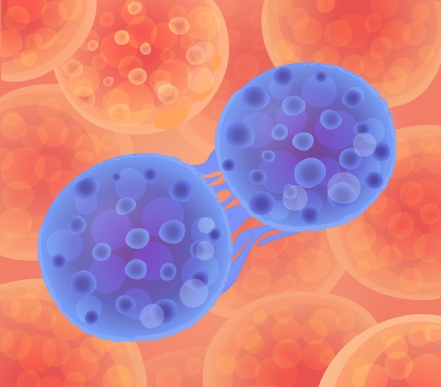 Cancer cells vector illustration