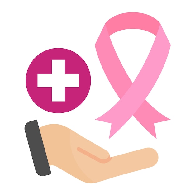 Vector cancer diagnosis flat illustration