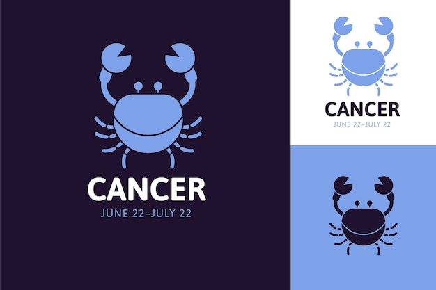 Modello di logo del cancro