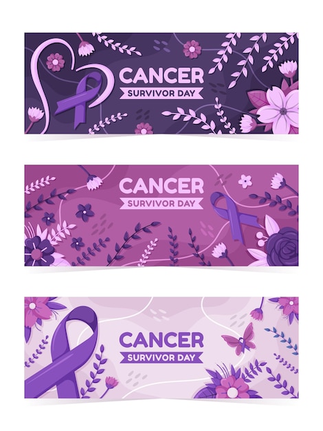 Cancer Survivor Day Banner Collection