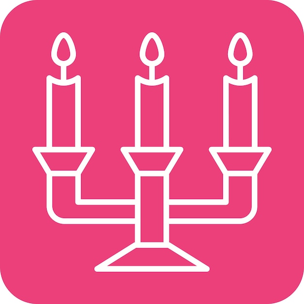 Candelabra vector icon Can be used for Winter iconset