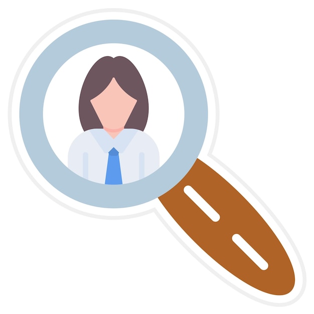 Vector candidate search icon vector image can be used for business and finance