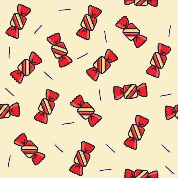 Vector candies seamless patterns