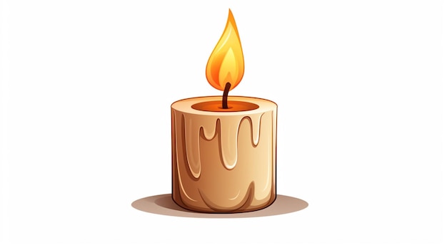 Vector candle cartoon vector