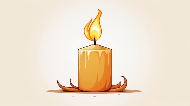 Candle cartoon vector