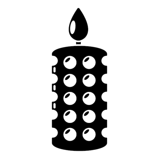 Вектор Значок церемонии свечи простая иллюстрация векторной иконки церемонии свечи для паутины