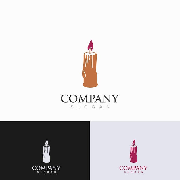 Candle icon burning simple design style graphic flat line illustration