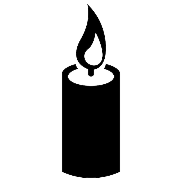 Candle icon logo vector design template