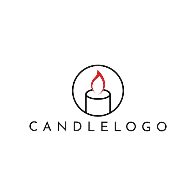 Candle icon on white background Candle vector logo Flat design style Modern vector pictogram