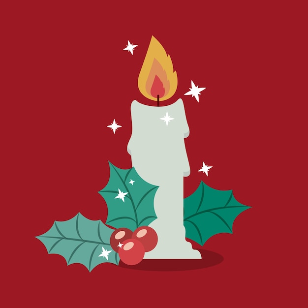 Vector candle icon