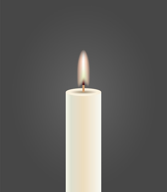 Candle Lighting Up In Dark Background