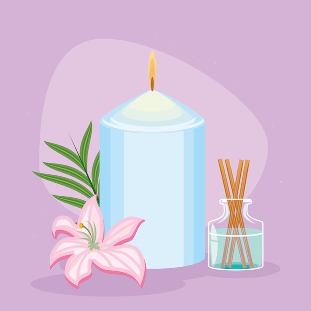 Candle sticks aromatherapy