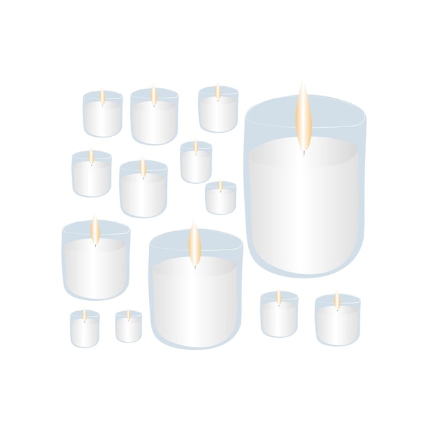 candle vector candle light aroma candles