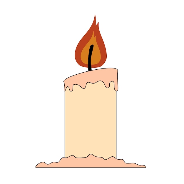 Candle Vector for Halloween Event