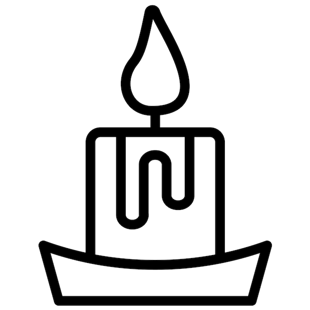 Candle vector icoon illustratie van de Ramadan icoon set