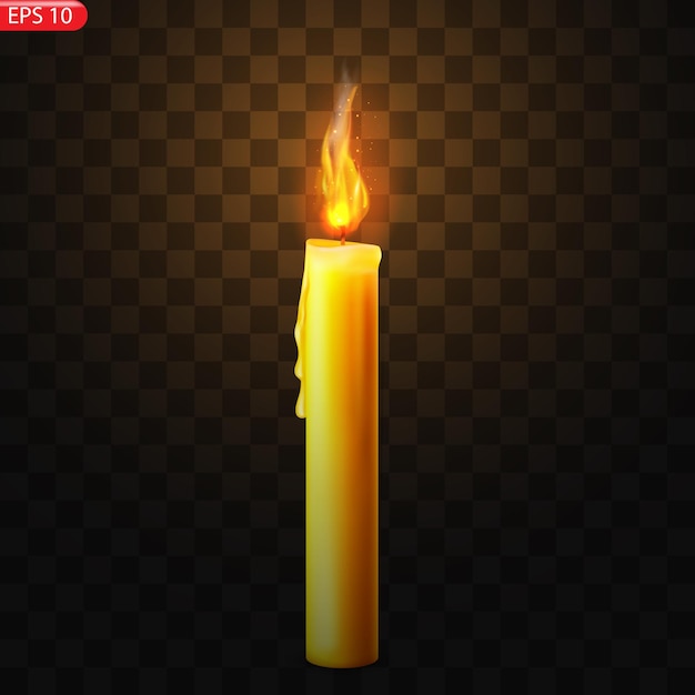 Candle vector isolated Design template