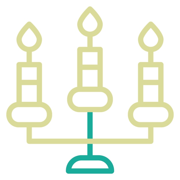 Candles vector icon illustration of Birthday iconset