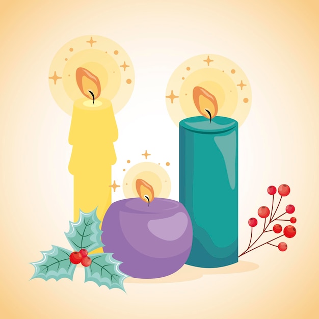 Candles vector