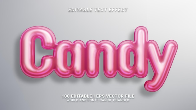 Candy 3D-stijl teksteffect