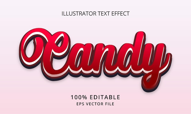 Candy 3d teksteffect