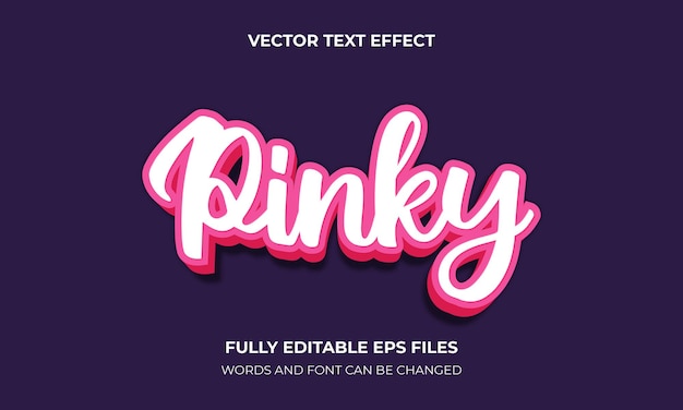 Vector candy 3d text effect style vector