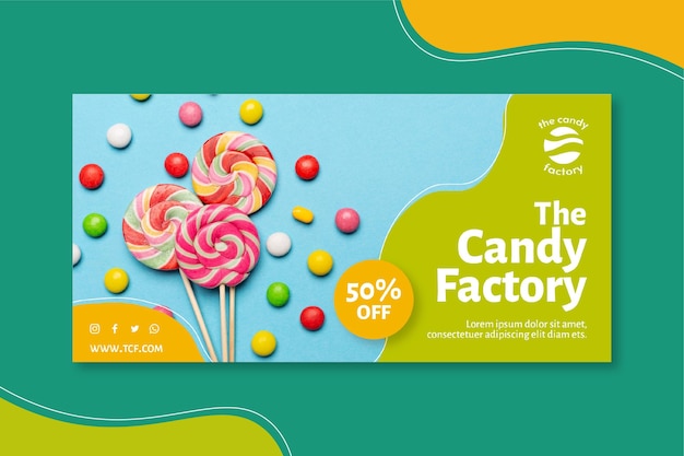 Candy banner template