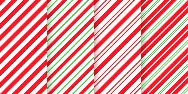 Vector candy cane seamless pattern christmas stripe background vector illustration