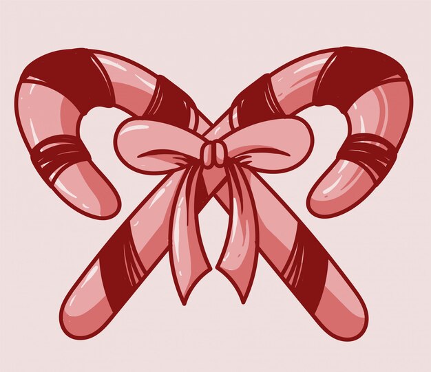 Вектор Конфеты рождество и розовый дизайн цвета