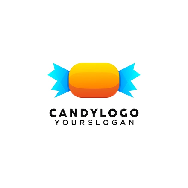 Candy colorful logo design template