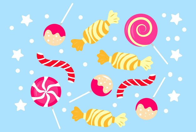 candy concept illustration stylish and beautiful