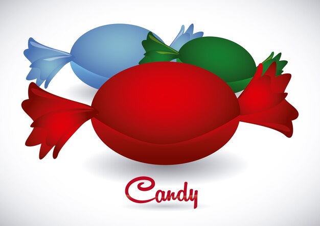 Candy design over white background vector illustration