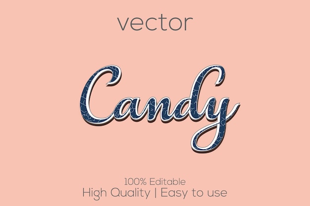 Candy Editable Vector Text Effect 