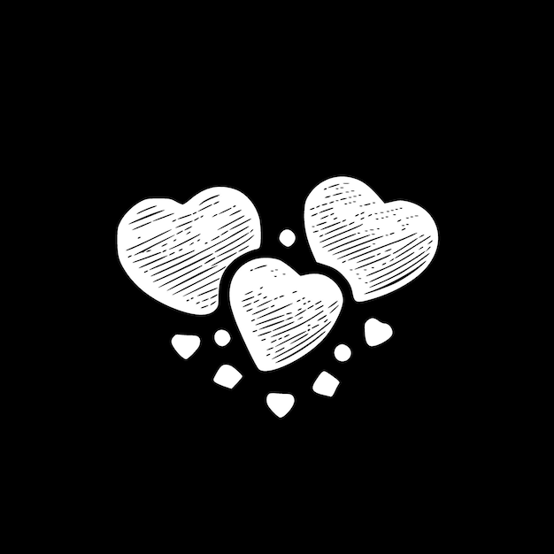 Candy Hearts Hoge kwaliteit Vector Logo Vector illustratie ideaal voor T-shirt afbeelding