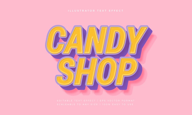 Candy kids tekststijl lettertype-effect