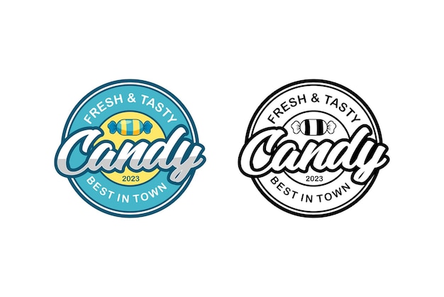 Vector candy logo best in town design template