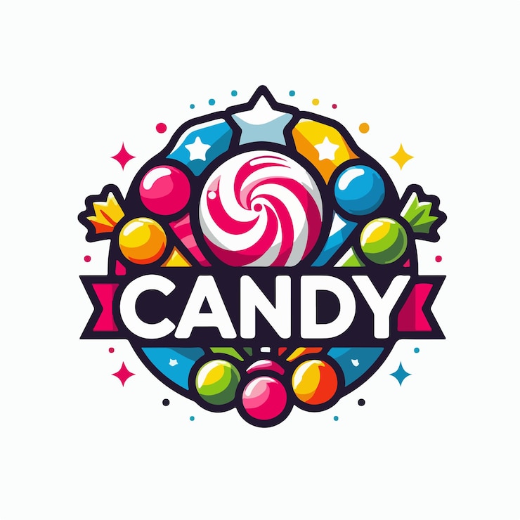 Vector candy logo illustration