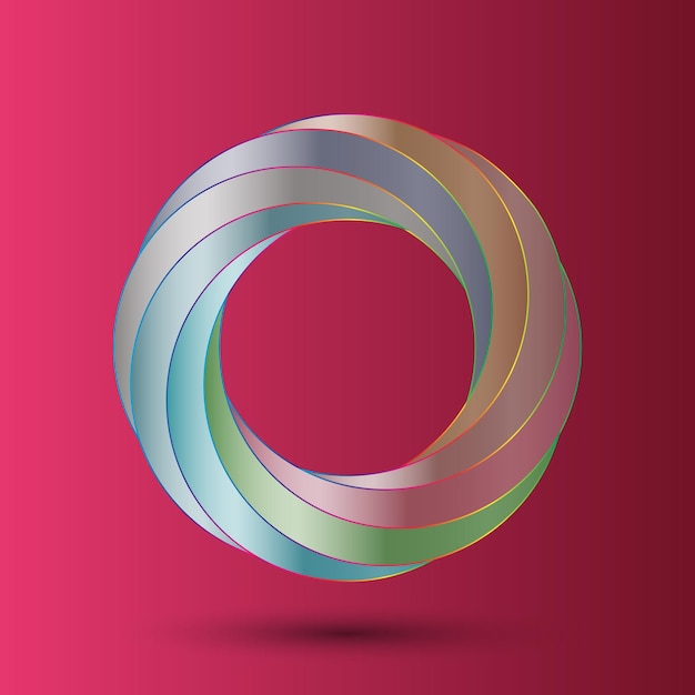 Candy-logo met amarant gekleurde achtergrond