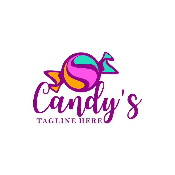 Vector candy logo vector. 